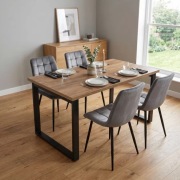 Stół LOFT do kuchni, SALONU, BIURA 140x70 Craf Złoty lub Kaszmir  4 krzesła