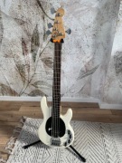 Gitara basowa 5-strunowa MKT white zrobiona przez lutnika