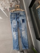 Spodnie dresowe chłopięce z przetarciami Zara Boys r.122
