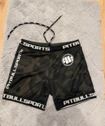 Spodenki kompresyjne do bjj, mma marki Pit bull w rozmiarze L