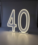 Numer "40" LEDON | Idealna Dekoracja na Urodziny i Rocznice! 