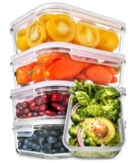 4x Szklane Pojemniki Na Posiłki Mealprep Pudełka Na Żywność 850ml
