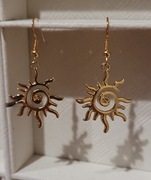 Kolczyki wiszące słońce 