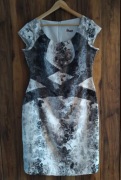 Elegencka sukienka z krótkim rękawem, rozm. 44