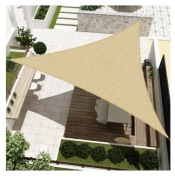 Żagiel ogrodowy tarasowy moskitiera 500 x 500 x 700 TRÓJKĄT BEŻOWY