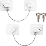 Zamek zabezpieczający do okien lodówki szafek przed dziećmi 2szt biały