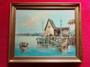 Obraz na płótnie sygnowany  .