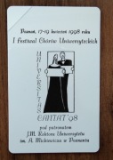 I FESTIWAL CHÓRÓW UNIWERSYTECKICH - 17-19 kwiecień 1998 roku - NOWA