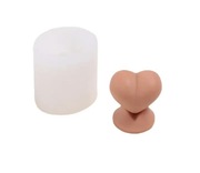 SERCE na PODSTAWCE Walentynki forma silikonowa 5.8*5.5 do Świec Odlewów 
