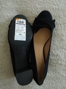 Nowe czarne skórzane zamszowe buty Footglove 36