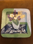 Talerz Bellini Italy ręcznie malowany duży 