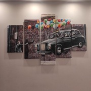 Obraz 5 częściowy Banksy 