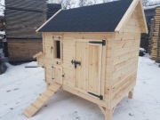 Duży solidny kurnik dla kur  215cm x 130cm