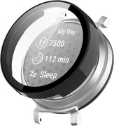 ETUI + SZKŁO 2W1 DO GARMIN LILY 2 CLEAR CZARNE