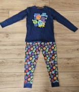 Bawełniana piżama emotki good vibes 152/158 cm  12 lat