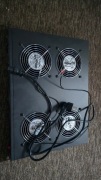 Lanberg AK1503-B Panel Wentylacyjny 4 wentylatory z termostatem