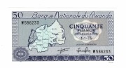 RWANDA 50 FRANCS 1976 P7C