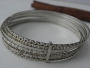 NIETUZINKOWA autorska STARA srebrna BRANSOLETKA