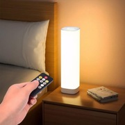 Lampka Nocna LED 3 kolory białego światła pilot USB NOWA 707