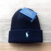 Czarna czapka Polo Ralph Lauren beanie-nowa z metką