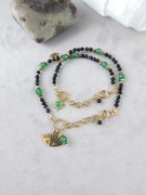 Naszyjnik lub dwie bransoletki z kamieni naturalnych i stali UNIKAT