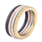 Zestaw komplet nowych pierścionków 4 pierścionki