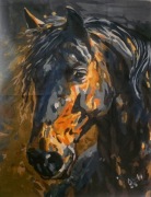 Obraz akrylowy ręcznie malowany ,,Peaky Blinders" około 40x50cm