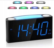 Głośny budzik cyfrowy wyświetlacz z LED7