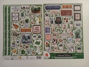 Naklejki planer scrapbooking DecoTime 2 szt. arkusze A4 - doniczki ramki