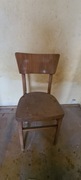 Krzesło PRL drewniane vintage – oryginalne retro