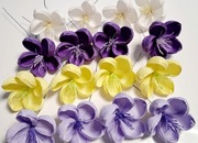 Kwiatki krokusy z bibuły, palma wielkanocna, kolorowe