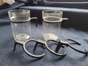 Szklanki z plastikową rączką prl 