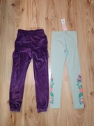 komplet spodni dziewczęcych w rozmiarze 128 134 legginsy + dresy