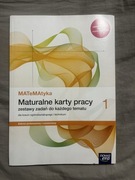 Maturalne karty pracy matematyka 1- nowy, czysty, bez wpisów