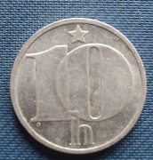 Moneta Czechosłowacja  10 Halerzy 1982