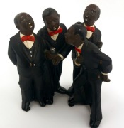 Figurki jazzowego kwartetu wokalnego ręcznie malowany 880g