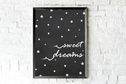 Plakat/Obraz ozdobny A4 do sypialni "sweet dreams"