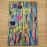 'Deszcz kwadratow' plotno 20x30 akryl,abstrakcja namalowalem w 2025 roku