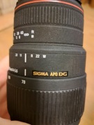 Obiektyw Sigma APO DG 70-300mm uszkodzony 