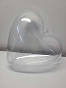 Bombka akrylowa serce 12 cm