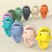 Klapki na Lato dla Dziecka Rekin Shark Antypoślizgowe Kolorowe