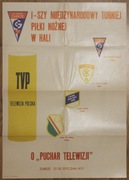 _Plakat I Międzynarodowy Turn. - 1977, Górnik Zabrze, Legia Warszawa 60x42