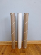 3x tuba / tuleja / rolka tekturowa