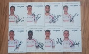 Górnik Zabrze 8 kart z autografem