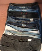 Duży zestaw spodni jeansowych jeansów 9 sztuk 