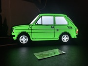 Polski Fiat 126p Lampka led na USB