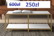 - 58% Nowy stolik kawowy firmy Mercury Row 110x50 cm  250zł 