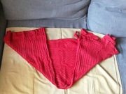 Szalik czerwony z materiału