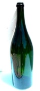 Butelka 3 l Jeroboam , zielone szkło, oryginał Szampania, sygnowana