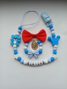 Zawieszka do smoczka z imieniem dziecka plus agrafka do wózka!